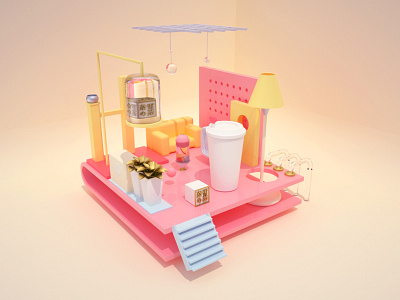 Ltitle space 3d c4d