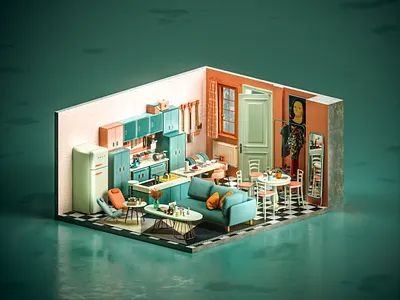 Living Room architecture design c4d home interior design interior designer living room livingroom shot