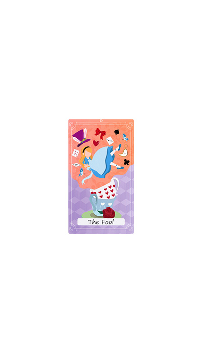 The Fool (Tarot deck design) design graphic illustration illustrator photoshop