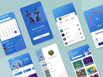 EduTalk Education App android app android app design android app development android ui app app design design education education app education logo education ui education website educational educational app learn learning app study ui uidesign uiux