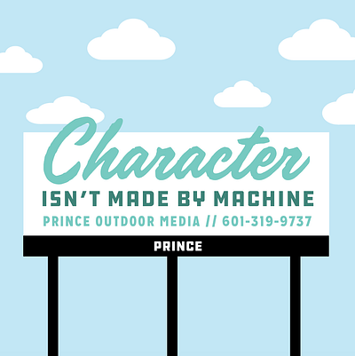 Prince Outdoor Media - Billboard direction billboard billboard design billboard mockup design hand lettering hand painted illustration layout lettering sign sign painter sign painting