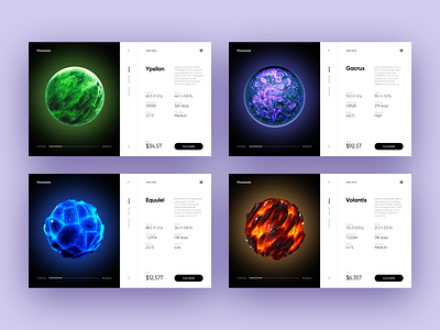 Planestate – Planet Detail Exploration clean futur futuristic grid inspiration interface minimal product product page star stars typo typogaphy ui uidesign universe ux wars web website