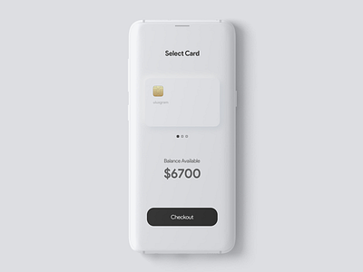 Checkout UI design concept