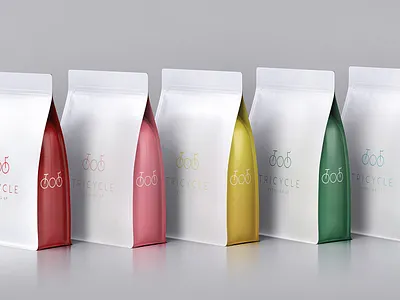 Tricycle coffee bags branding cafe coffee coffee packaging packaging restaurant roastery