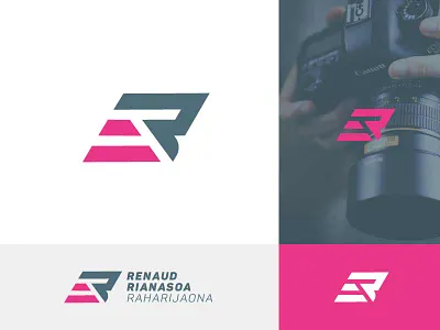 Renaud - Triple R Logodesign brand combination flat letter letters logo number photography red vector