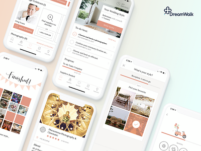 Easy Weddings App Design app design minimal ui ux wedding