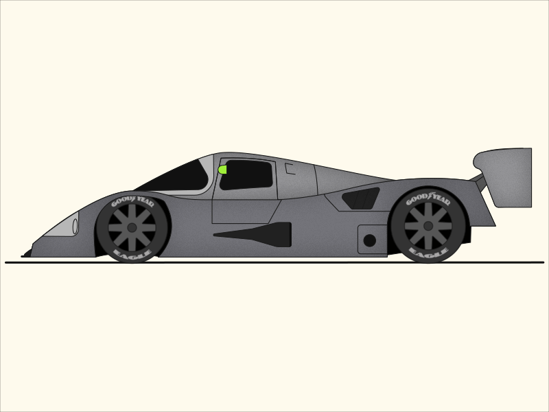 Sauber C11 Fake 3D 2danimation after effects animation fake3d illustration lemans sauberc11 sport