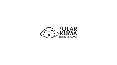 PolarKuma branding cute cute animals design flat logo minimal polarbear