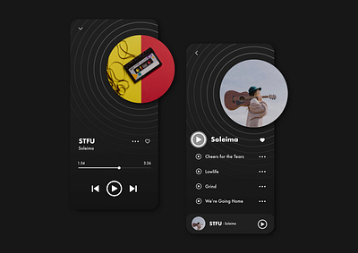 Daily UI 009 - Music Player app challenge daily ui daily ui challenge design music music app music player ui uidailychallenge