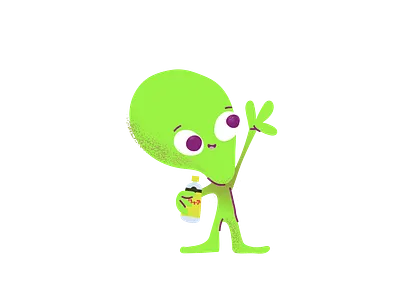 020220 UFO OD 01 12 alien branding cartoon cartoon illustration character characterdesign illustration topochico uffo vector