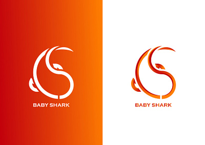 Baby Shark Logo circle logo design illustrator logo logodesign vector