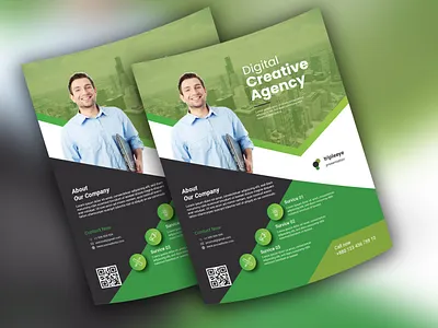 Corporate flyer bill board branding businesscard design flyer illustration logo rollup typography vector