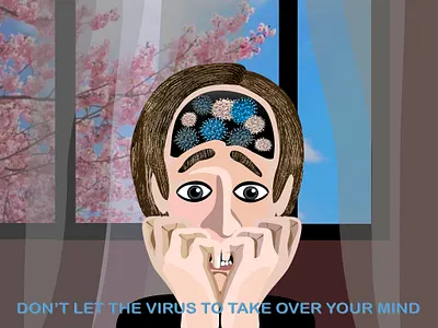 The Virus 🦠 character design covid19 digital art digital painting digitalart digitalpaiting flat flatart illustration illustrationoftheday motivator nopanic scared stay safe stayhome vector vector art vector illustration vectorart vectorartwork