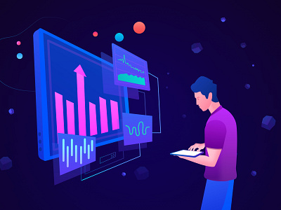 Embedded solution features angularjs chart types charts color creative data visualization design illustration vector