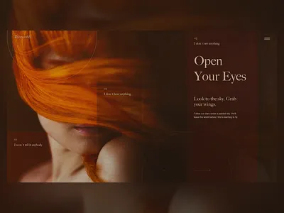 Psychology Home Page Concept brown coach concept course esoteric eye forum homepage landing psychology training uiux webdesign website