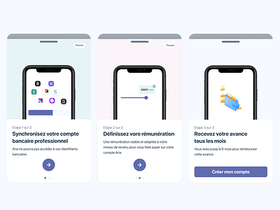 Banking app - Oboarding bank account bank app banking banking app illustration mobile app money app money transfer onboarding tutorial walkthrough