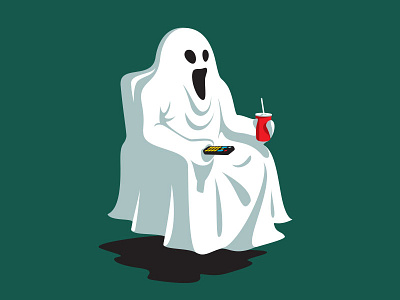 Night Off ghost glenn jones glennz illustrator t shirt tv vector