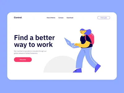 Control Animated VI after effects animation character animation chat chatting design landing page motion motion design motiongraphics ui ui8 ux walk walking