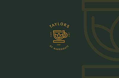 Taylors of Harrogate art behance branding color dribbble english flat icon illustration logo logo design logodesigner logos minimal modern simple symbol tea vector work