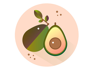 Avocade illustration ui