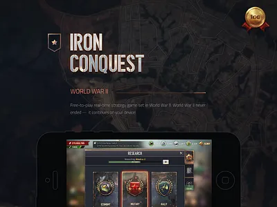 Iron Conquest: User Interface game game ui icon illustration tank ui war war ui world war ww2