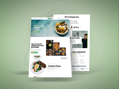 Restaurant Landing Page design food illustration inspiration landingpage restaurant ui uiux