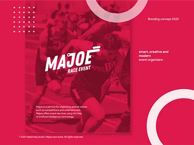 Branding concept : Majoe race event ( event organizer services) app branding design event icon illustration logo m organizer typography ui ux web