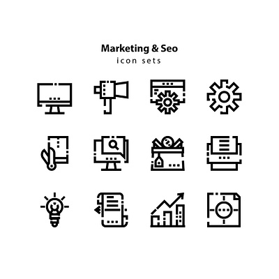 Marketing & Seo Icon Sets app branding design icon icon a day icon app icon artwork icons icons set illustration