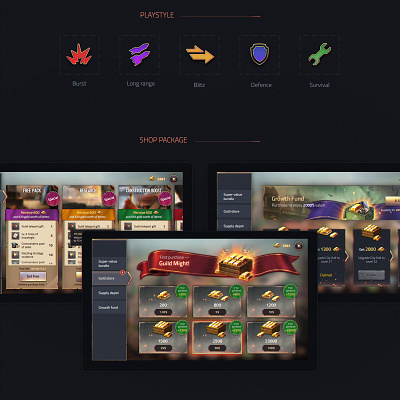 Shop screens button game gold icon illustration shop ui war ww2