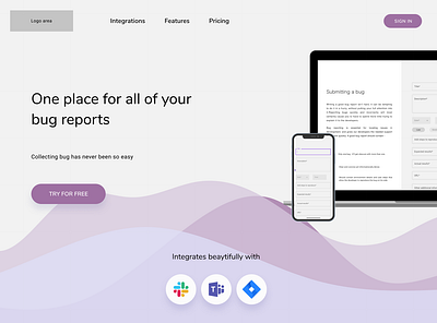 Bug collector button daily ui integrations ui web website