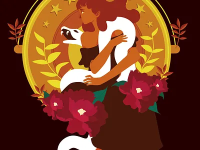 Throw a coin at the snake 2d 2d art 2d character character design design design art digitalart draw girl character illustration illustration art snake vector