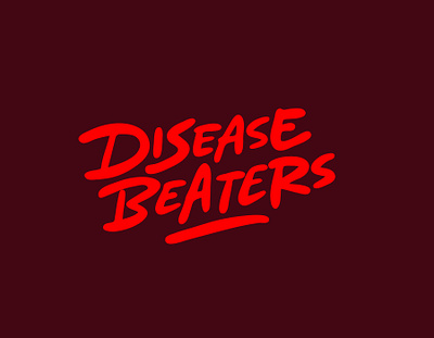 Disease Beaters clientwork coronavirus custom lettering disease hand drawn handlettering ill itsjerryokolo jerryokolo logo designer logotype logotypedesign procreate typography