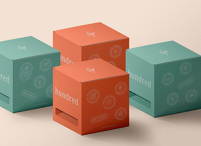 Hundred Packaging berlin brand design brand identity branding design logo logotype new york package packagedesign startup supplements typography vitamins