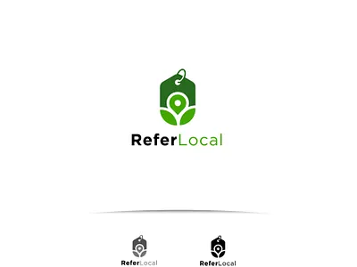 ReferLocal branding cannabis logo icon illustration art logodesign minimalist logo online shop retail design