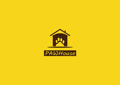 Pawhouse app branding design flat icon illustrator logo minimal ui ux