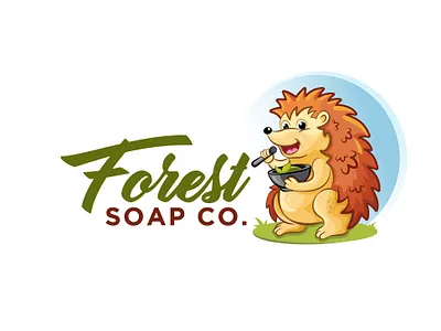 Forest Soap Co animal logo branding illustration art logodesign