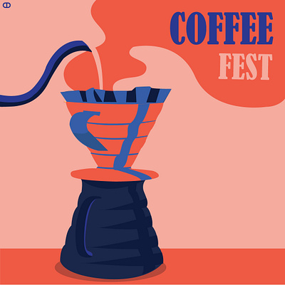 Coffee Fest Poster adobe illustrator coffee design digital illustration digitalart flat graphicdesign illustration illustration art illustrator poster vector