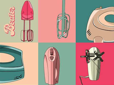 Vintage Beater Illustration beater design illustration vintage