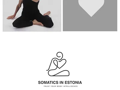 Somatics in Estonia branding illustration art logodesign minimalist logo yoga logo