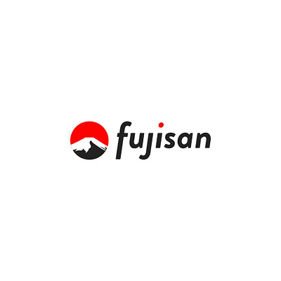 fujisan logo for clothing brand app branding design elegant fuji mountain fujisan japan mountain red simple sport typography ui vector