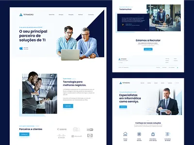 Tetraedro Website blue clean cloud cloud computing computing design exchange it company it services light microsoft technology ui uiux ux webdesign website