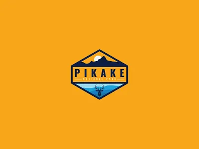 Pikake National Park Logo Design Challenge Day 20 branding clean colorful creative dailylogo dailylogochallenge day 20 deer identity logo logodesign logodesignchallenge logodesigners mountain national national park pikake sun versatile