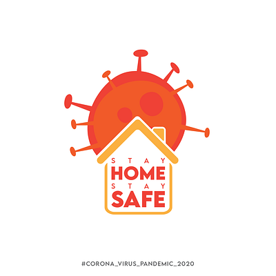 Stay Home... Stay Safe... adobe illustrator corona corona virus pandemic coronavirus covid covid 19 covid19 creative design design illustration illustrator ux vector