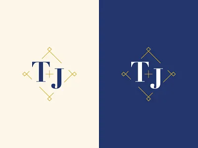 T+J Wedding Monogram Part 2 branding invitation logo typography vector wedding