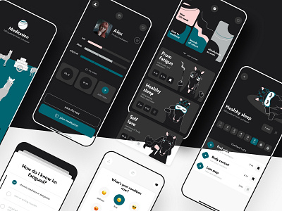 Meditation mobile app calm meditation mobile app ui ux