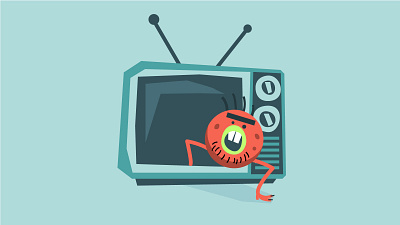 character animation illustration infographic logo monster prostora television