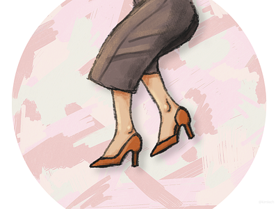 Stilettos art clothing illustration invite invites photoshop procreate shoes woman