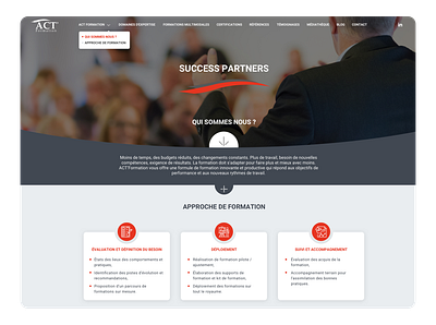 Act Formation design ui ux web website