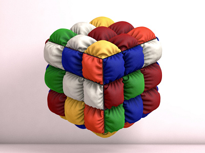 Rubik's cube 3d c4d cinema4d cube design digital render rubik rubiks cube soft