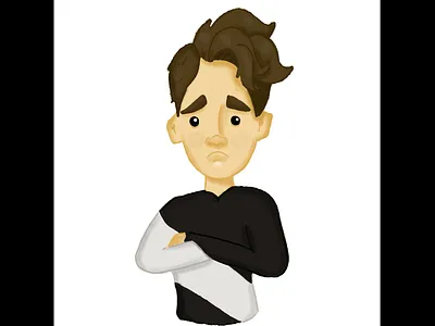 I hate working from home boycharacter cartoon cartoon character cartooncharacter characterdesign corona and draw coronavirus digital illustration doodleart flatillustration illustration self portrait selfie sketch workfromhome